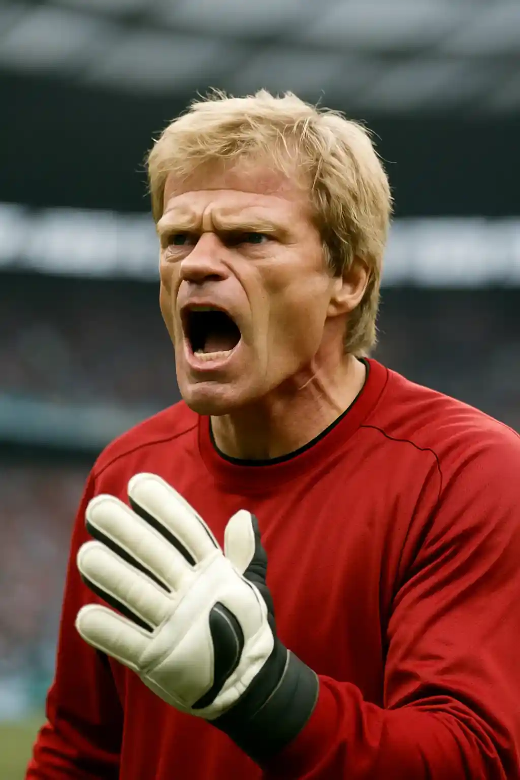 بهترین دروازه بان جهان کیست ؟ 4 الیور کان در حال فریاد زدن