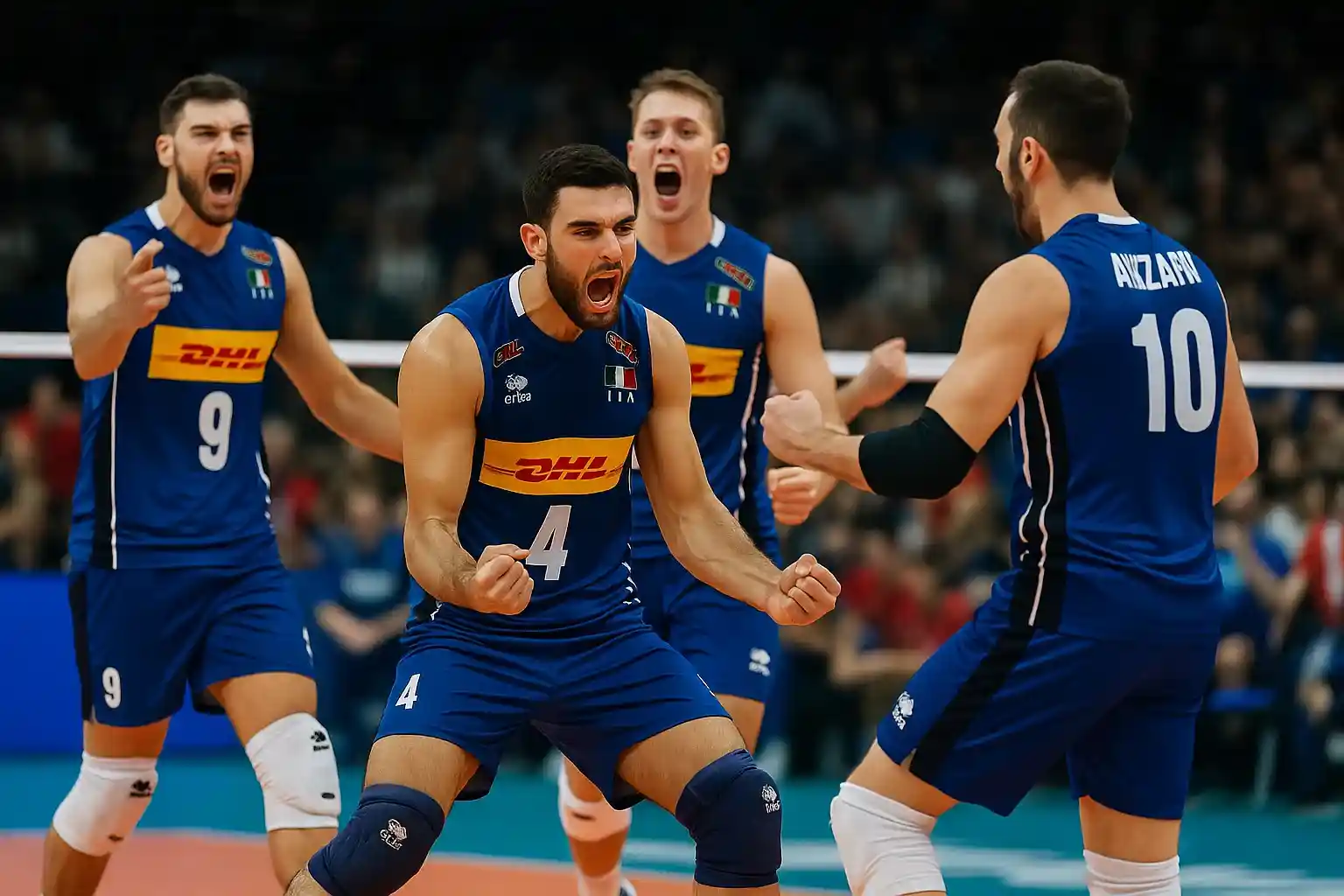 بهترین بازیکن والیبال جهان کیست ؟ 4 خشحالی کردن بازیکنان والیبال